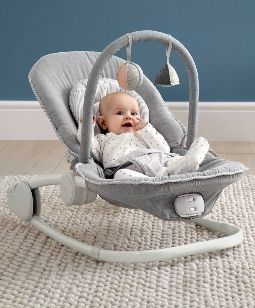 dark grey baby bouncer