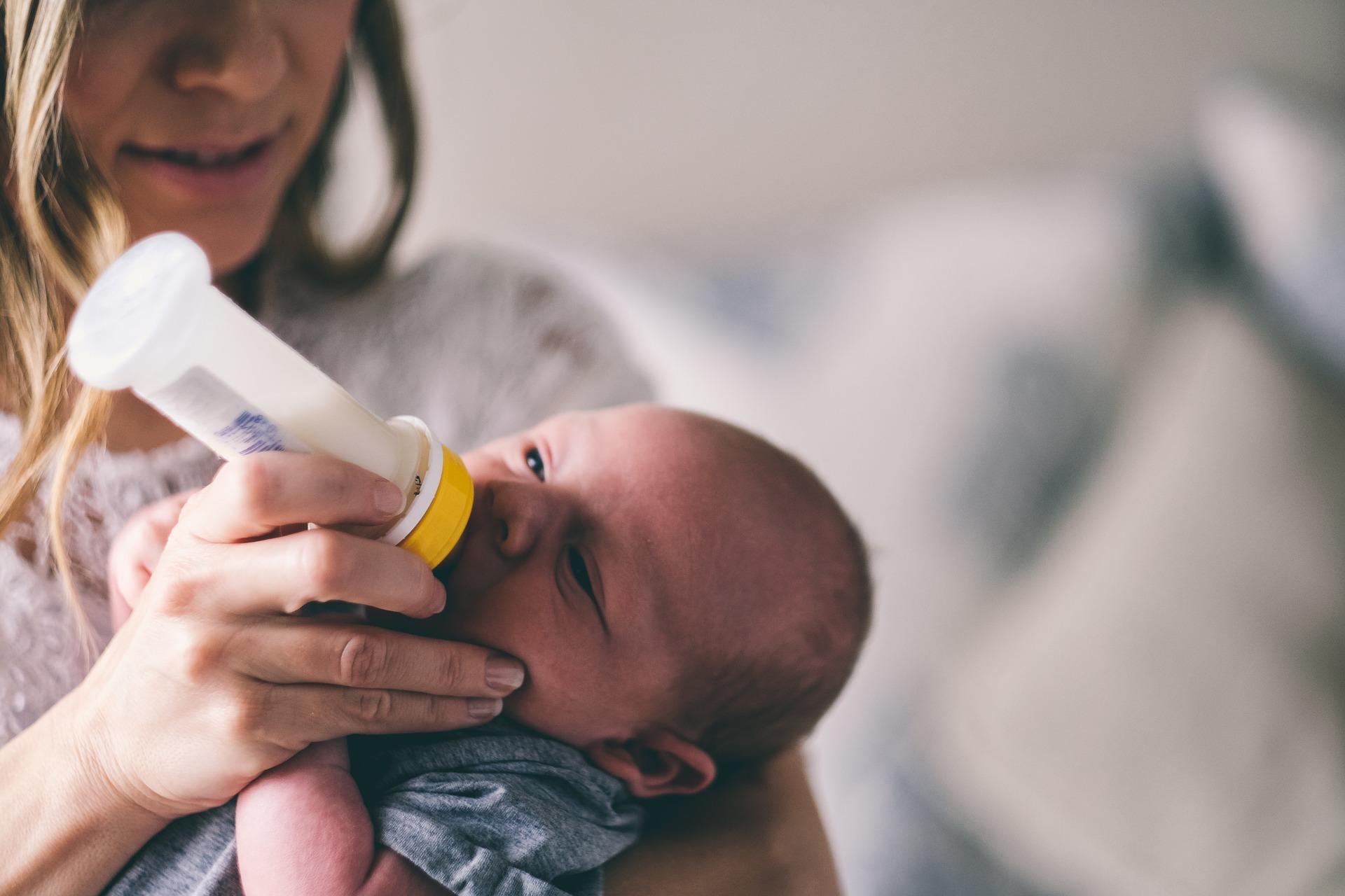 feeding milk