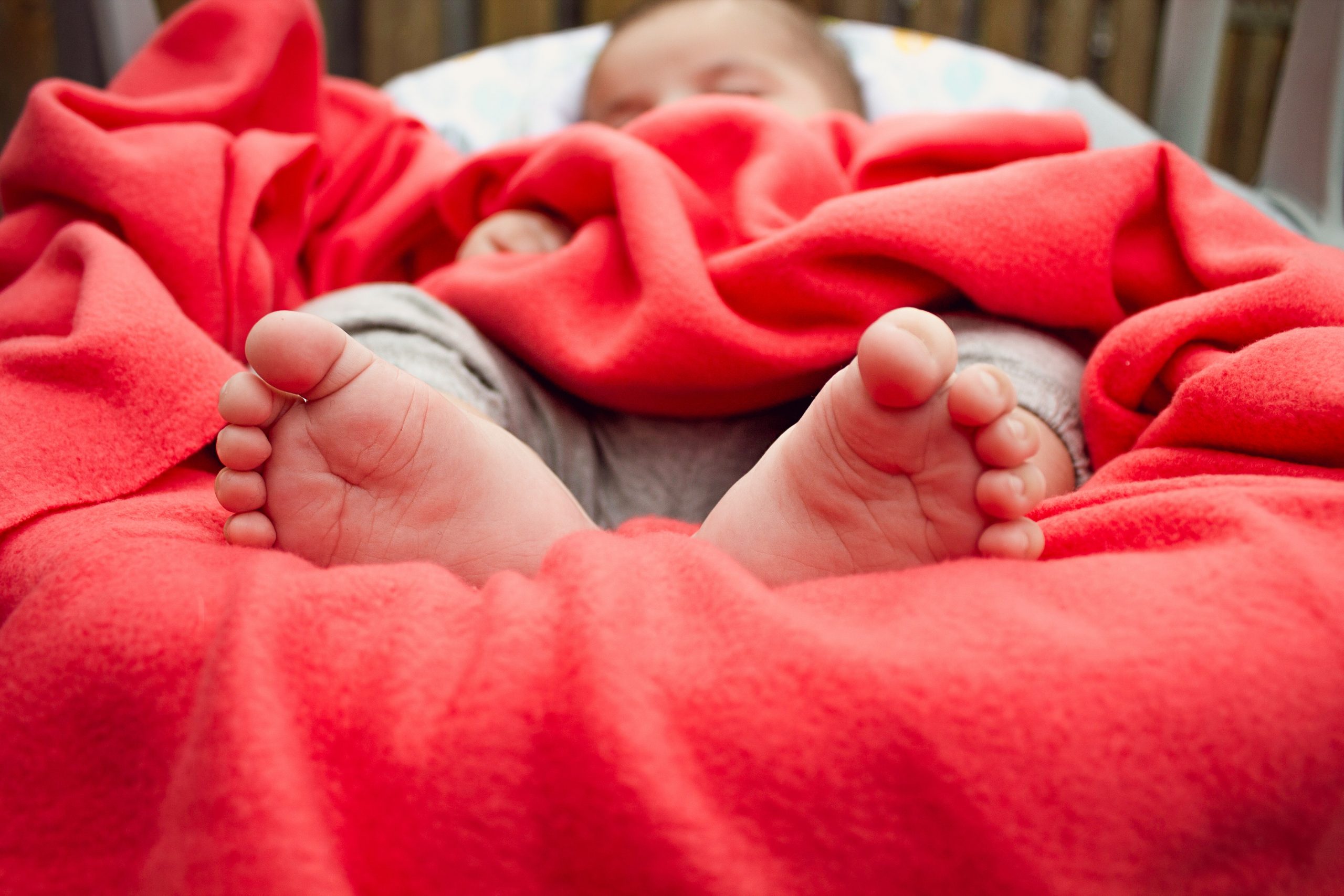 Baby's hands and face cold sales at night