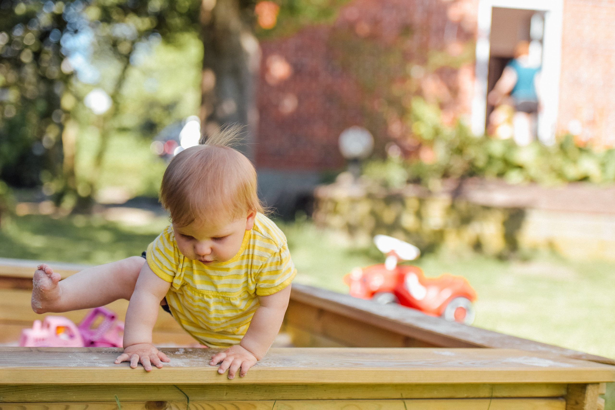 baby playing