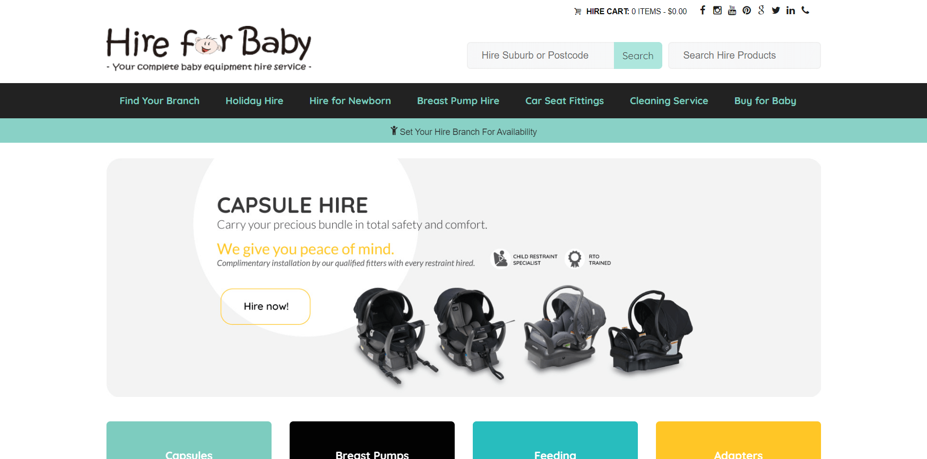 hire for baby