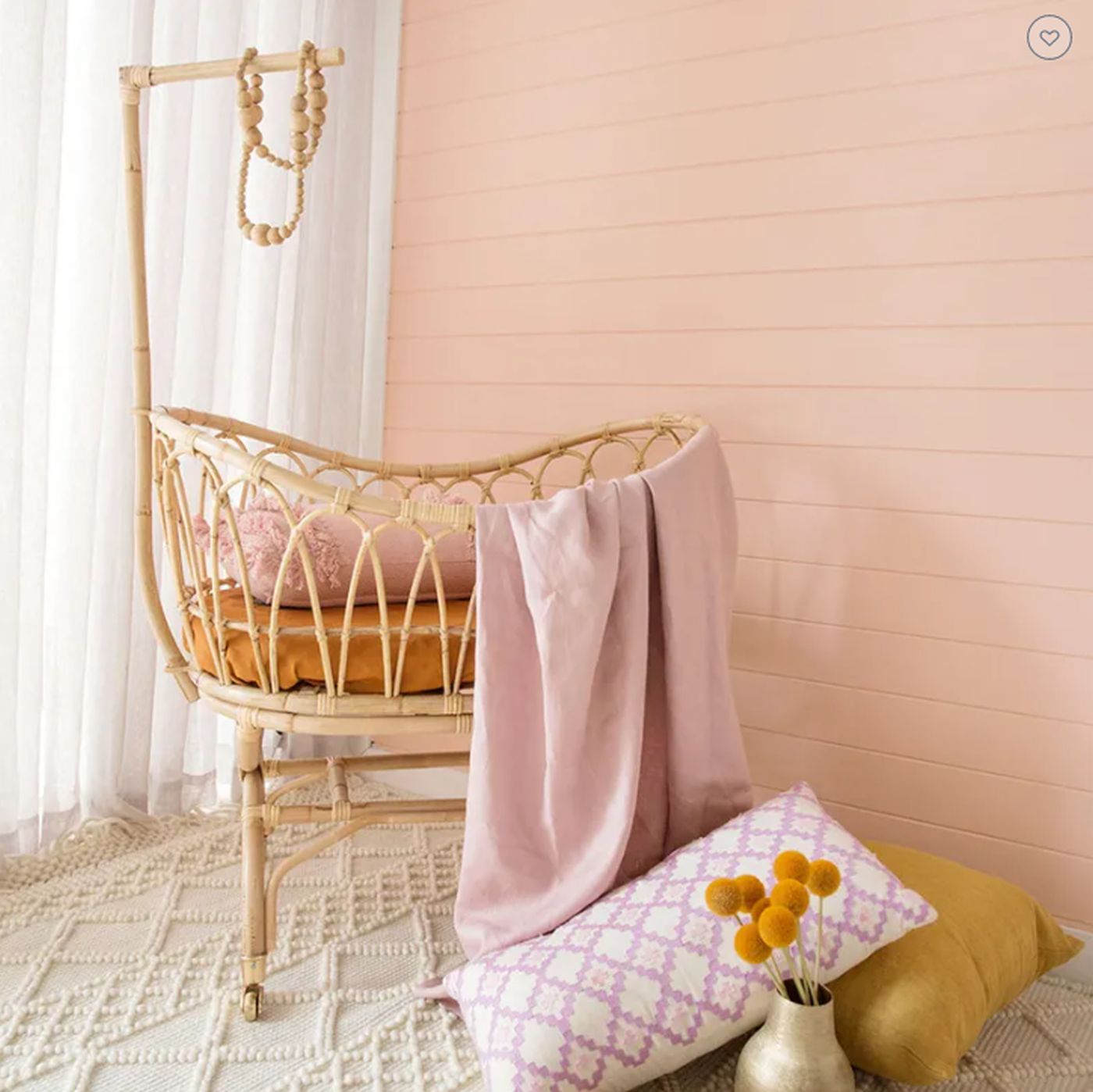 Indy Rattan Bassinet by Abide Interiors _ Zanui