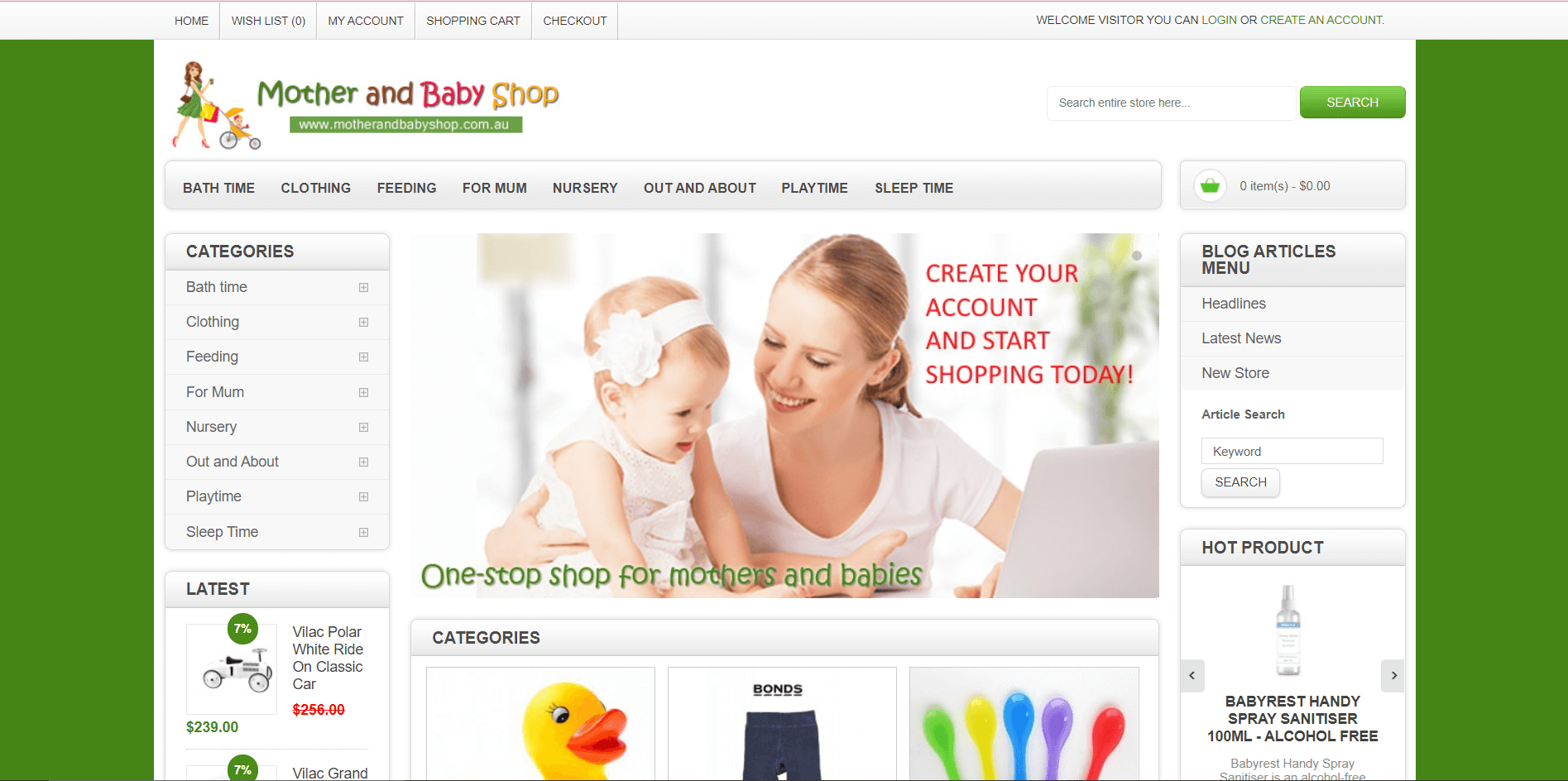 mother and baby shop