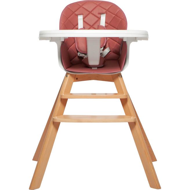 grotime-birch-highlow-chair-baby - high-chairs-grotime-coral-red