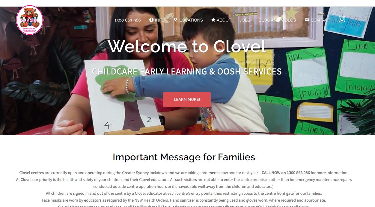 clovel childcare early learning centre sydney, nsw