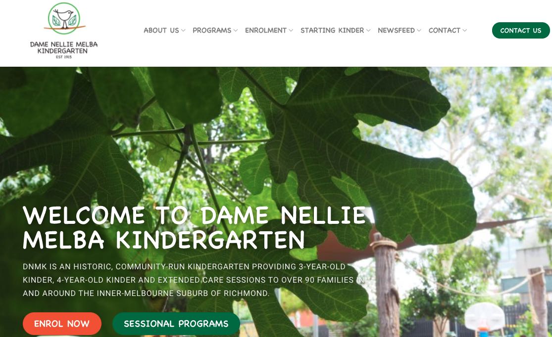 dame nellie melba kindergarten melbourne