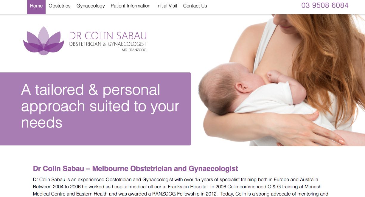 dr. colin sabau obstetrician melbourne, victoria