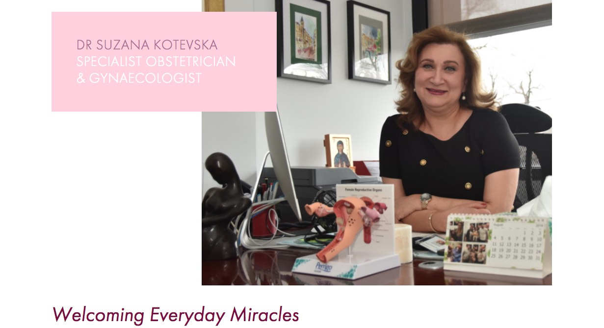 dr. suzana kotevska obstetrician melbourne, victoria