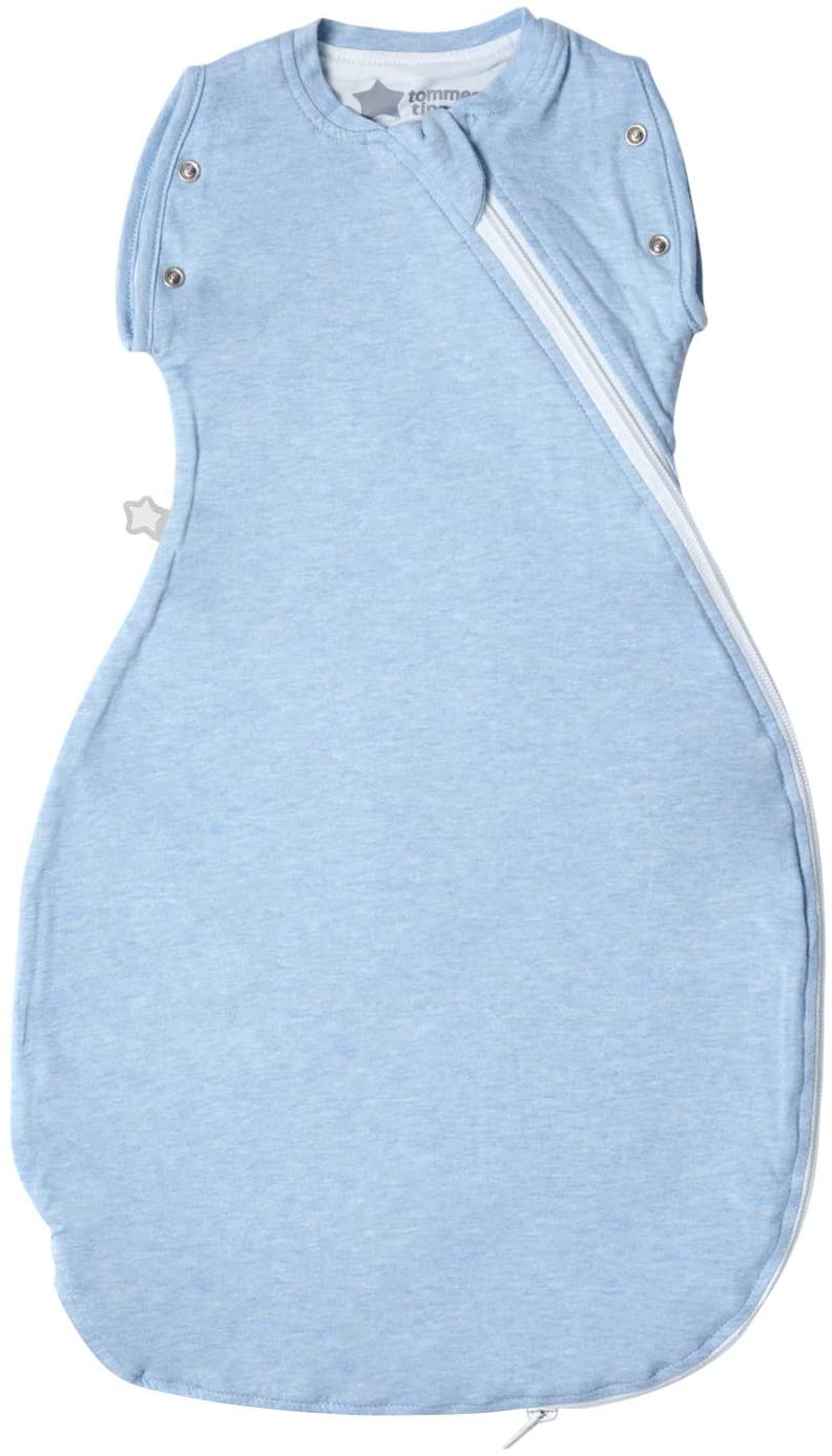 tommee tippee grobag baby snuggle transition sleeping bag, blue marl, 3 9 months