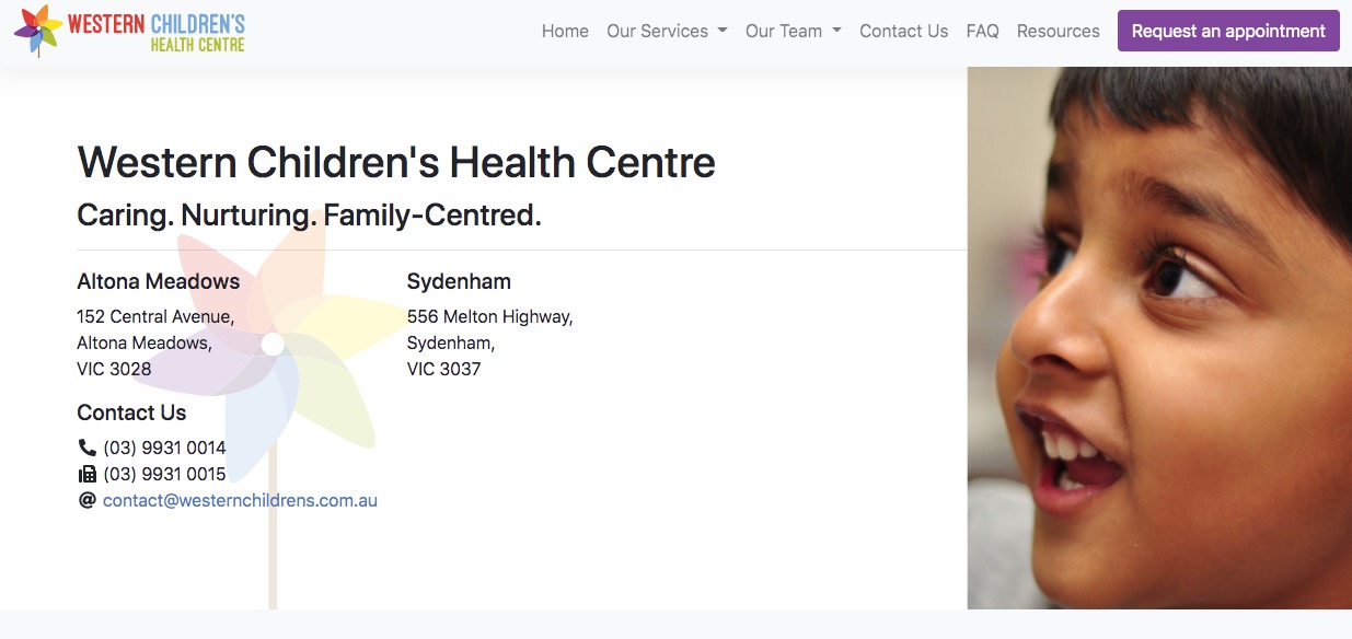 western children's health centre paediatrician doctor melbourne, victoria