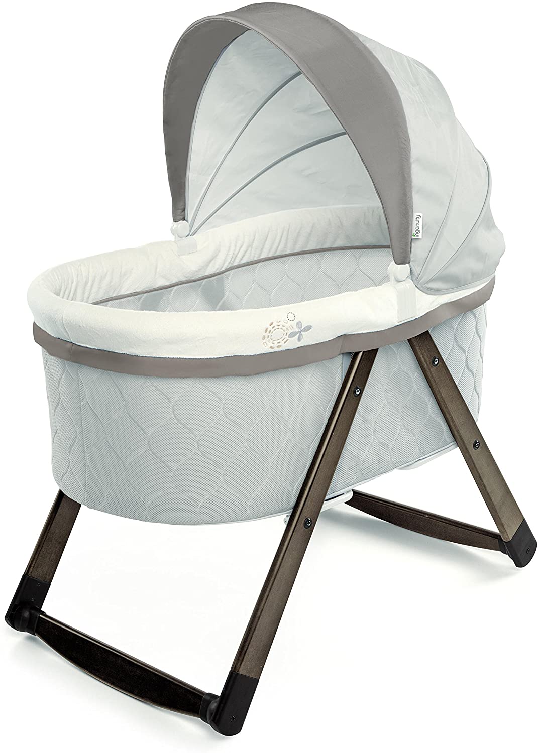 ingenuity foldaway rocking wood bassinet carrington