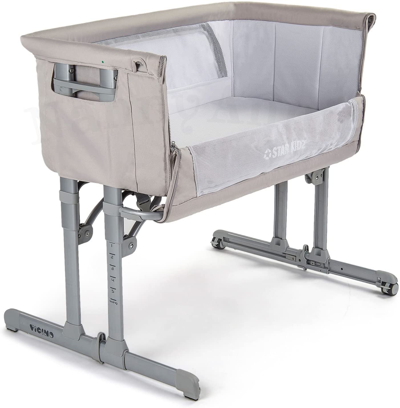 star kidz vicino deluxe baby bedside bassinet